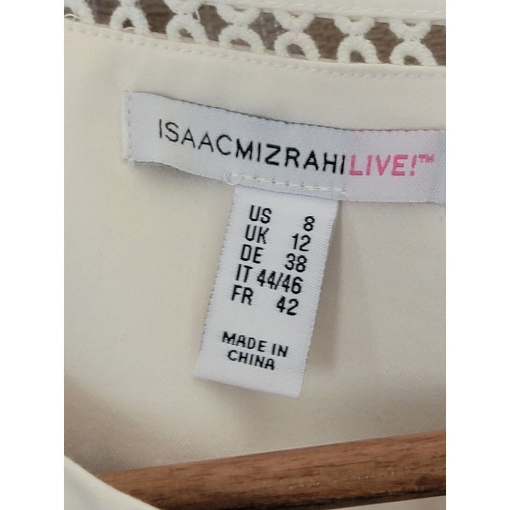 Isaac Mizrahi Live Size 8 Grey Pink Floral‎ Fit and Flare Dress Pockets Lined - Picture 3 of 6